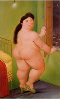 Botero, Fernando - Abstract oil painting.